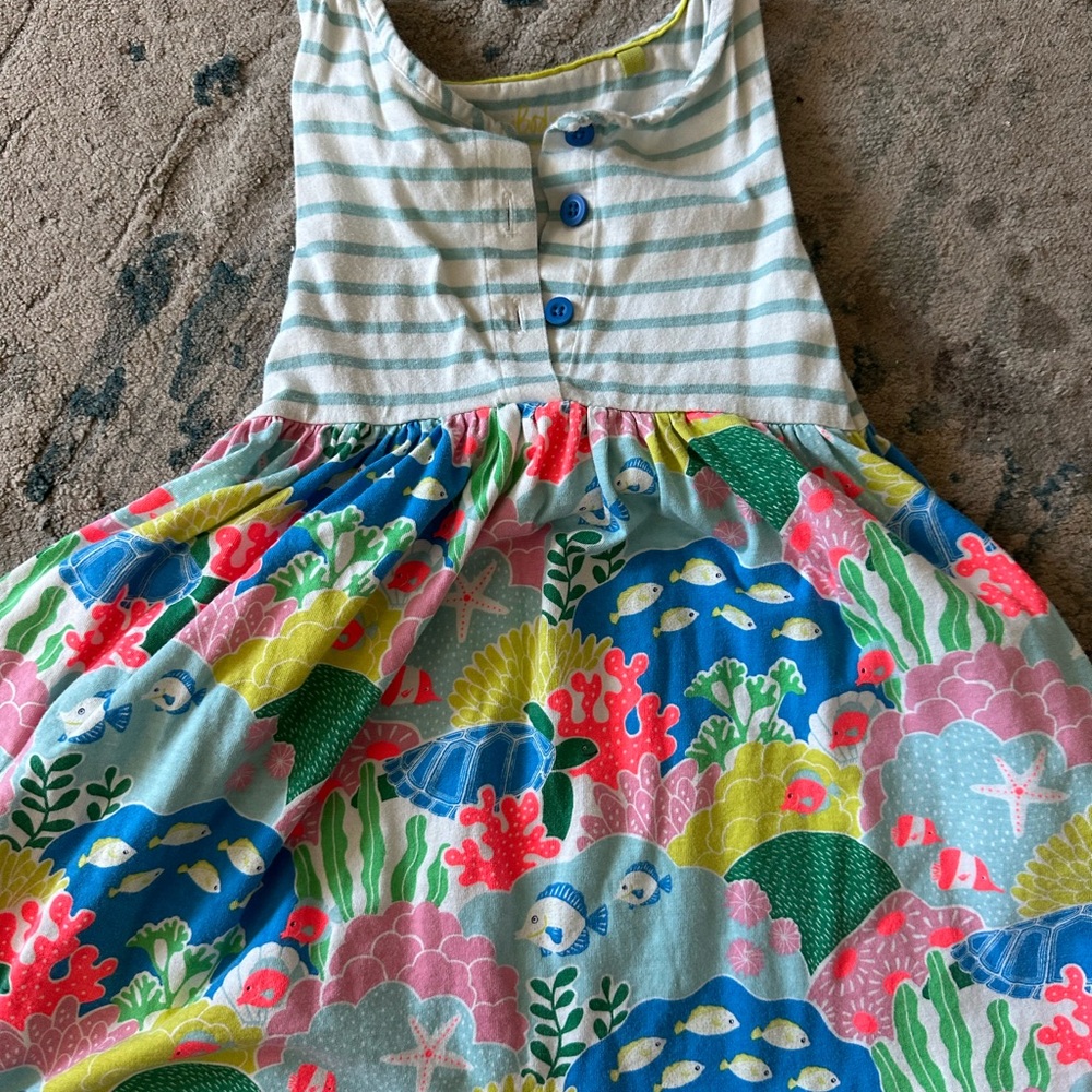 Mini boden girls size 4-5 under the sea dress